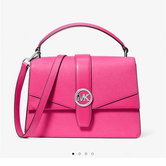 KORS Michael Kors Handbags - 🛍NWT 🛍BEAUTIFUL MICHAEL KORS 🛍 Greenwich Medium Saffiano Leather Satchel